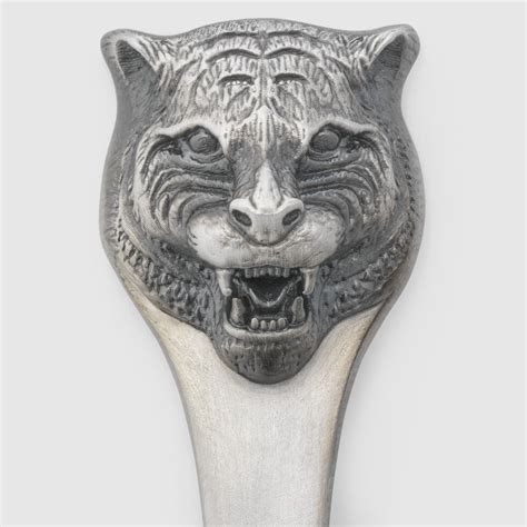 Dessert fork with tiger head, set of 2 